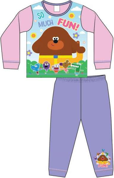 Pyjama Garçon Hey Duggee - Haut Manches Longues Et Pantalon - 100% Coton, Taille Élastiquée - Pour Fans Du Dessin Animé