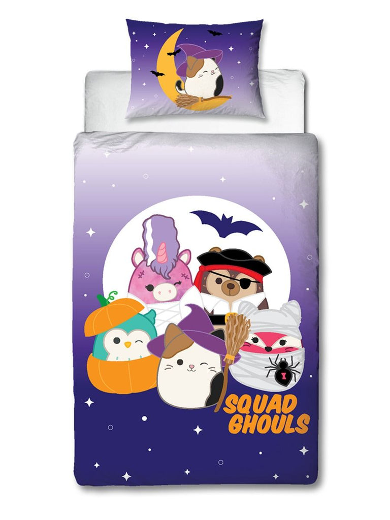 Squishmallows Squad Ghouls Single Quilt Cover Set Kids Korna