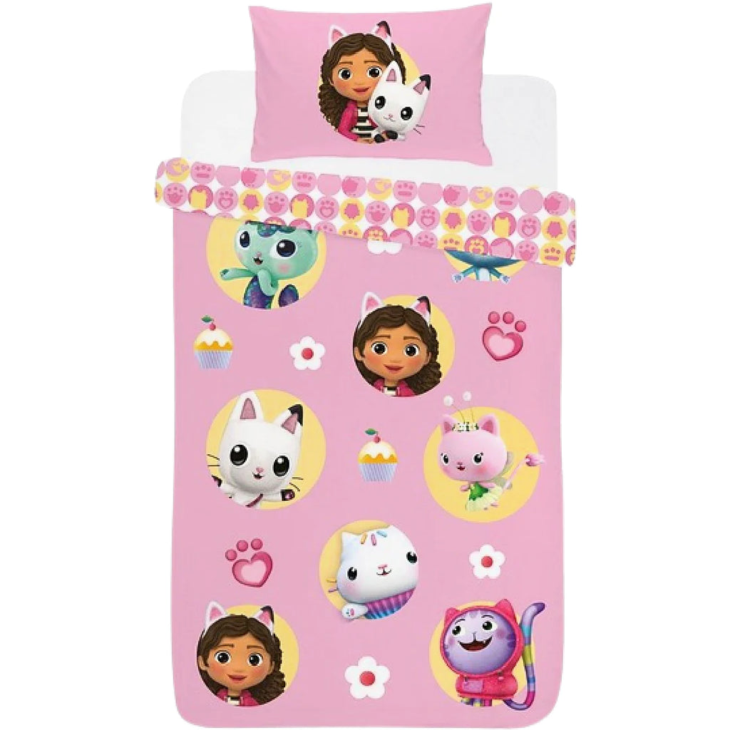 Gabby’s Dollhouse Friends Single Quilt Cover Set Kids Korna