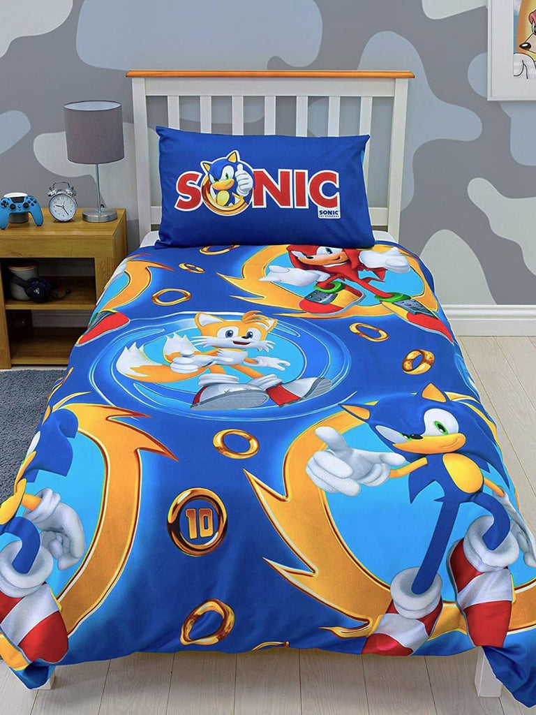 Sonic Speed Single Quilt Cover Set POLYESTER Kids Korna