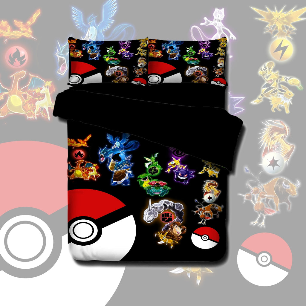 Pokemon Quilt Cover Set Kids Korna