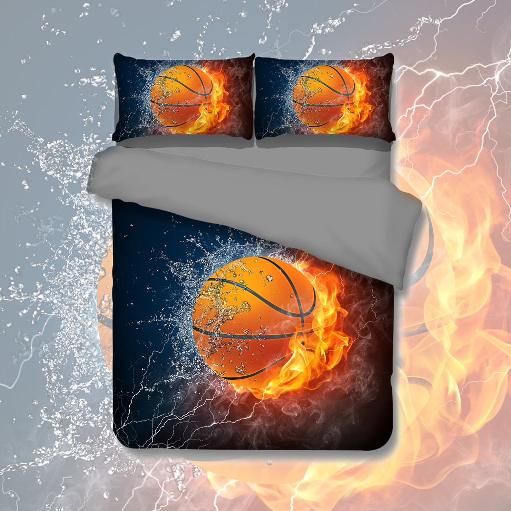 Basketball Quilt Cover Set Kids Korna