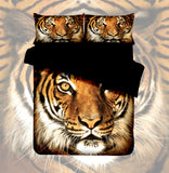 Orange Tiger Quilt Cover Set