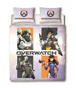 Overwatch Grid Double to Queen Quilt Cover Set