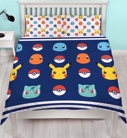 Pokemon Badges Licensed Double to Queen Quilt Cover Set POLYESTER
