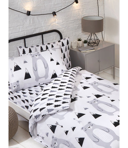 SCANDI BEAR Single Quilt Cover Set