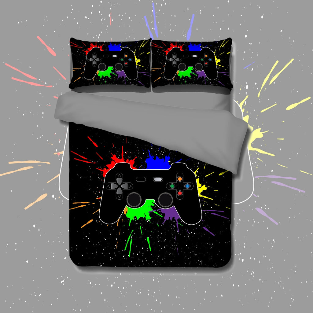 Playstation Gamer Quilt Cover Set Kids Korna