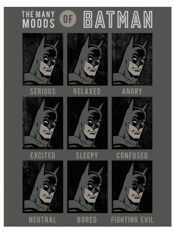 Batman Moods Fleece Large Throw Blanket