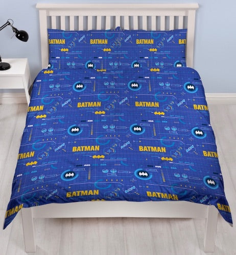 Batman Tech Licensed Double to Queen Quilt Cover Set POLYESTER