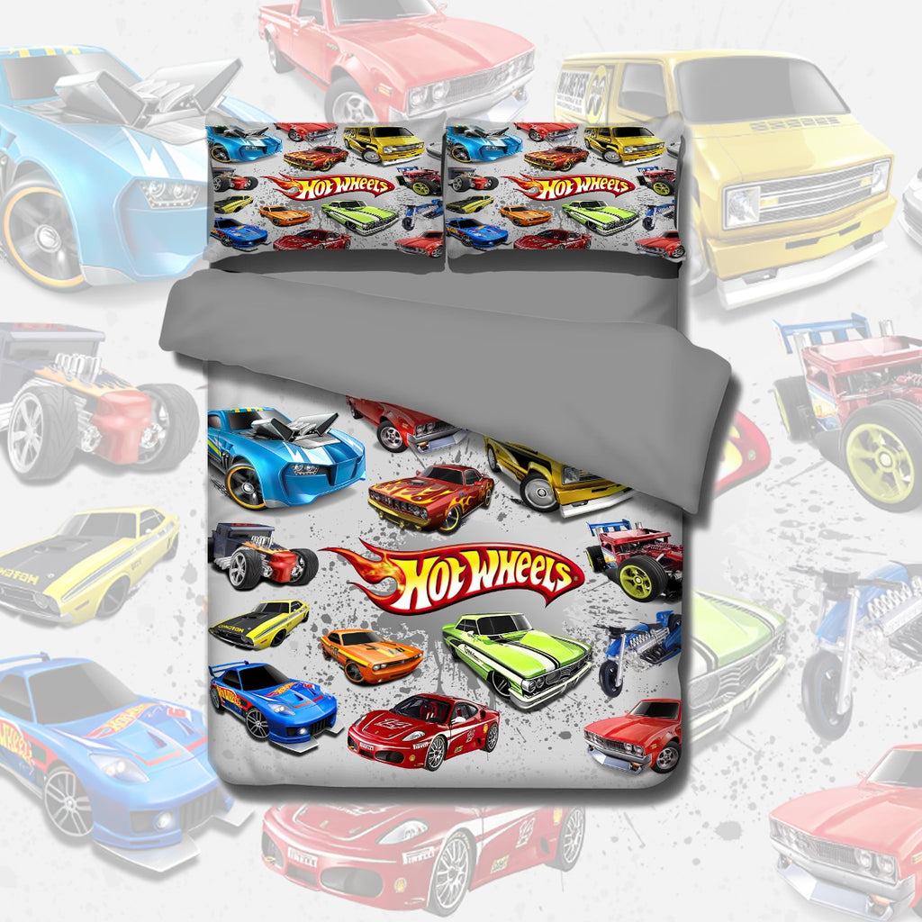 Hot Wheels Quilt Cover Set Kids Korna