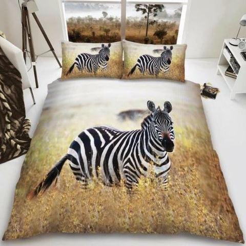 Zebra Double to Queen Quilt Cover Set