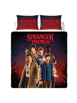 Stranger Things Flames Double to Queen Quilt Cover Set