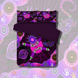 PRE ORDER Aboriginal Boomerang Purple Quilt Cover Set