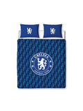 Chelsea FC Geometric "Reversible" Football Double to Queen Quilt Cover Set