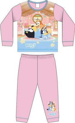 Bluey, Bingo & Bandit Pink Winter Pjs Pyjama