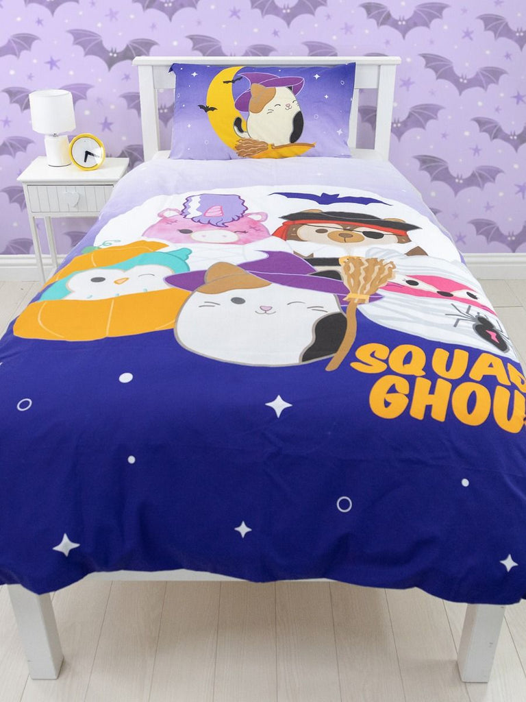 Squishmallows Squad Ghouls Single Quilt Cover Set Kids Korna