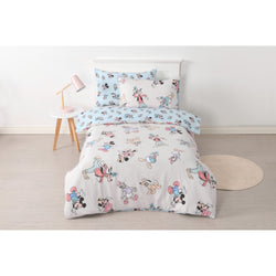 Minnie Mickey & Friends Reversible Single Quilt Cover Set