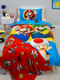 Nintendo Super Mario Splitter Reversible Single Quilt Cover Set