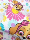 Paw Patrol Flowers Reversible - Toddler/ Junior/ Cot Quilt Cover Set