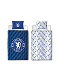 Chelsea FC Geometric "Reversible" Football Single Quilt Cover Set