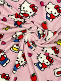 Hello Kitty Hello Throw Size Fleece Blanket (SUPER SOFT)