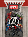Marvel Avengers Charge Single Quilt Cover Set