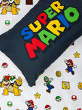 Nintendo Super Mario Blackened Double to Queen Quilt Cover Set - POLYESTER
