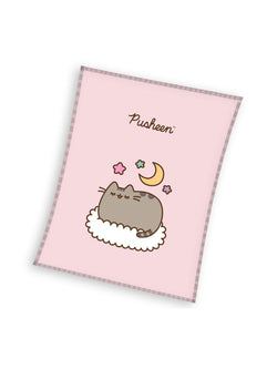 Pusheen Pink Fleece Large Throw Blanket