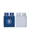 Chelsea FC Geometric "Reversible" Football Double to Queen Quilt Cover Set
