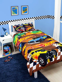 Hot Wheels Racer Single Quilt Cover Set Polyester