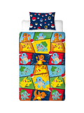 Pokemon Retro Single Quilt Cover Set POLYESTER