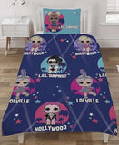 LOL Surprise Dolls Hollywood "Reversible" Single Quilt Cover Set