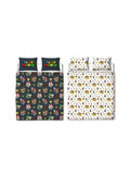 Nintendo Super Mario Blackened Double to Queen Quilt Cover Set - POLYESTER