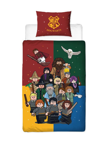 Lego Harry Potter Wizard Single Quilt Cover Set