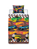 Hot Wheels Racer Single Quilt Cover Set Polyester