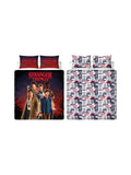 Stranger Things Flames Double to Queen Quilt Cover Set