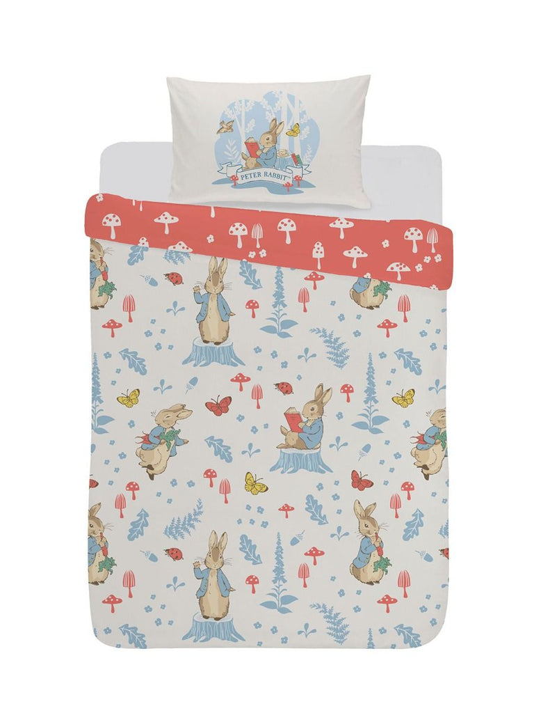 Peter Rabbit Forest Life Reversible - Toddler/ Junior/ Cot Quilt Cover ...