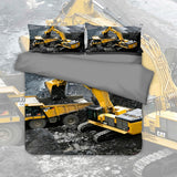 PRE ORDER Construction Excavator & Dump Truck Quilt Cover Set