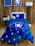 Chelsea FC Geometric "Reversible" Football Single Quilt Cover Set