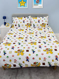 Nintendo Super Mario Blackened Double to Queen Quilt Cover Set - POLYESTER