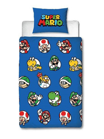 Nintendo Super Mario Single Quilt Cover Set POLYESTER