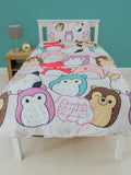 Squishmallows Bright Single Quilt Cover Set Polyester