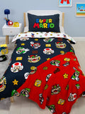 Nintendo Super Mario Blackened Single Quilt Cover Set POLYESTER