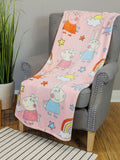 Peppa Pig Playful Throw Size Fleece Blanket (SUPER SOFT)