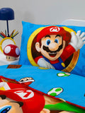 Nintendo Super Mario Splitter Reversible Single Quilt Cover Set