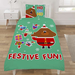 Hey Duggee Festive Fun Christmas Single Quilt Cover Set