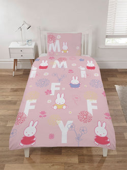 Miffy Floral Reversible Single Quilt Cover Set