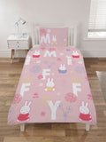 Miffy Floral Reversible Single Quilt Cover Set