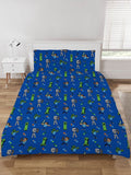 Minecraft Aop Double to Queen Quilt Cover Set - POLYESTER