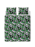 Minecraft Block Check Double to Queen Quilt Cover Set